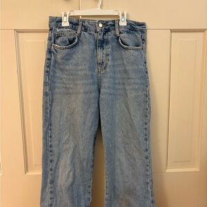 Zara Blue Women's Straight Leg Jeans